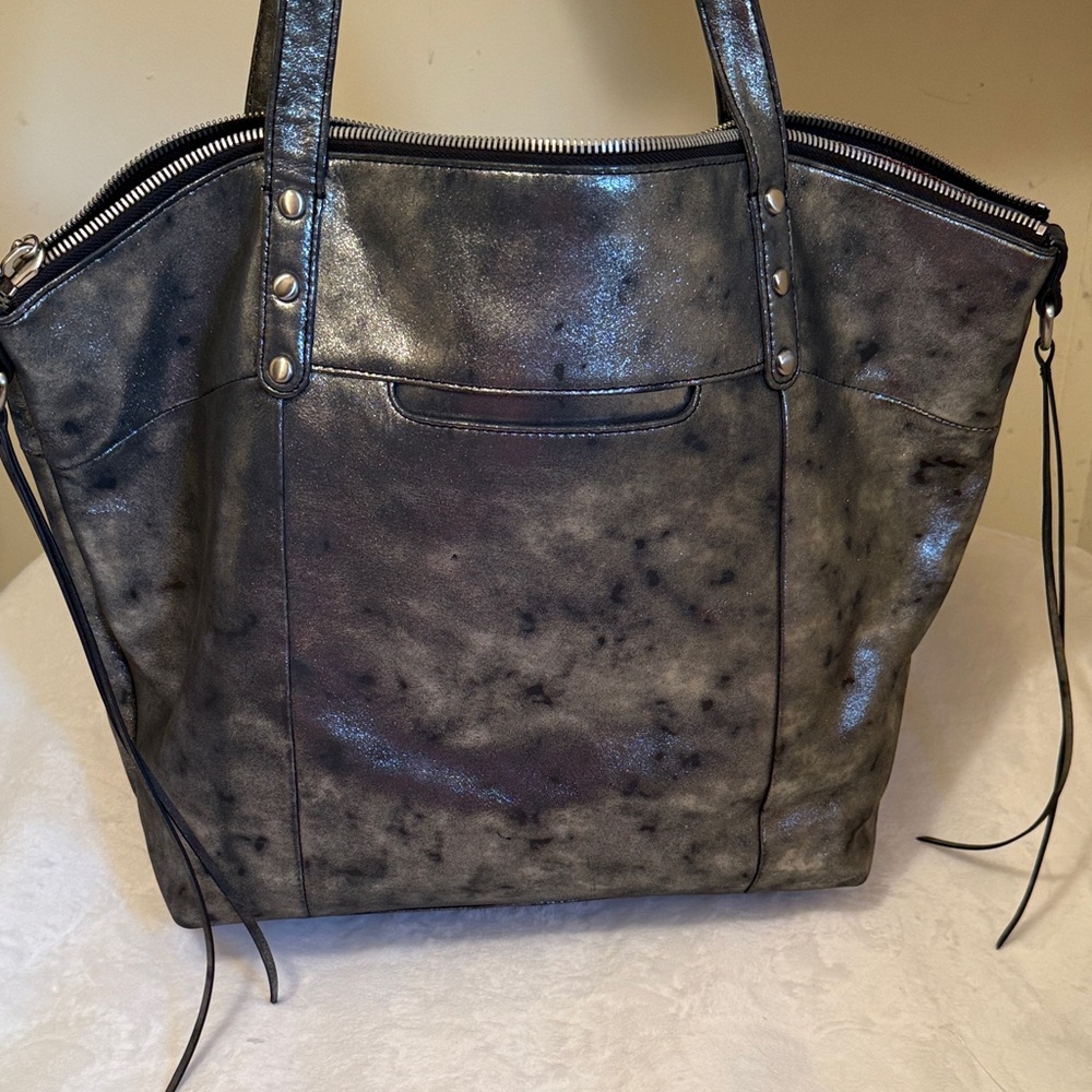 HOBO  Black Metallic Tote - Picture 2 of 16